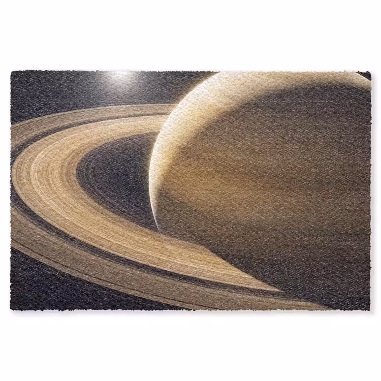 Vloerkleed - Planeet - Ringen - Ruimte — 1