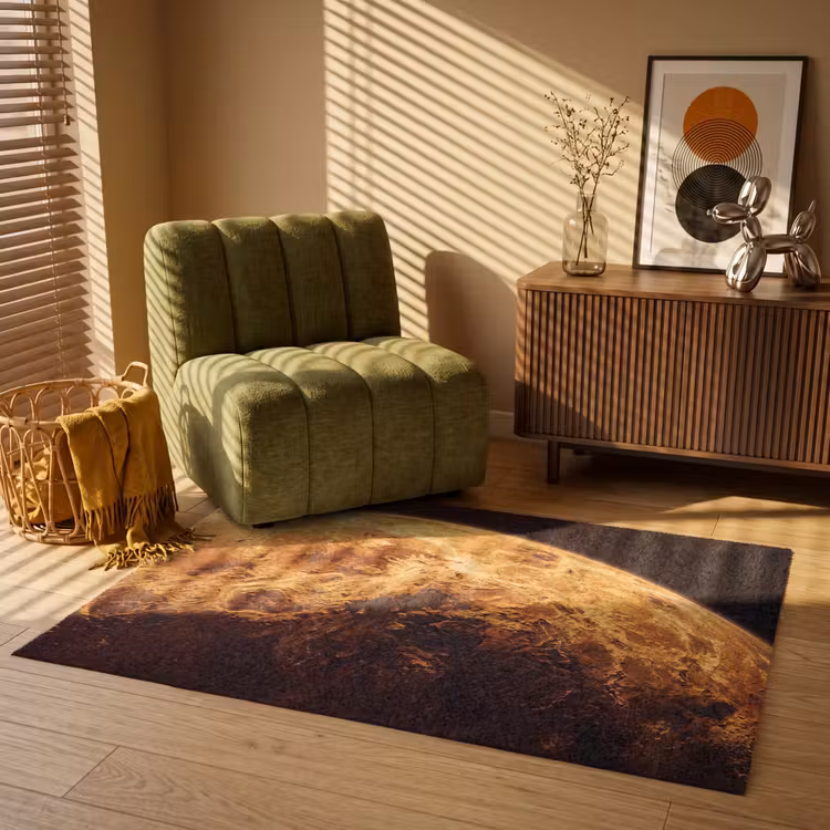 Vloerkleed - Planeet - Ruimte - Oranje — 2