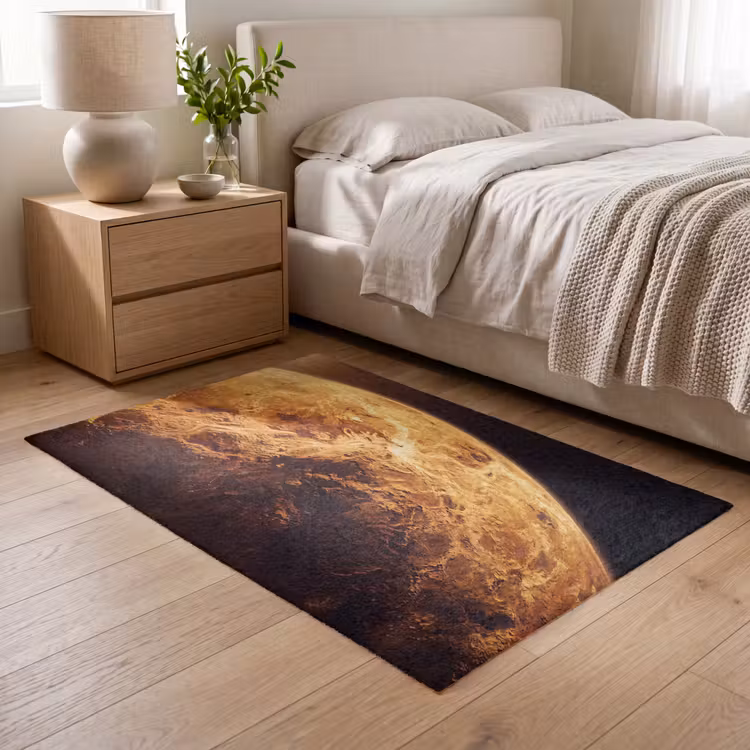 Vloerkleed - Planeet - Ruimte - Oranje — 5
