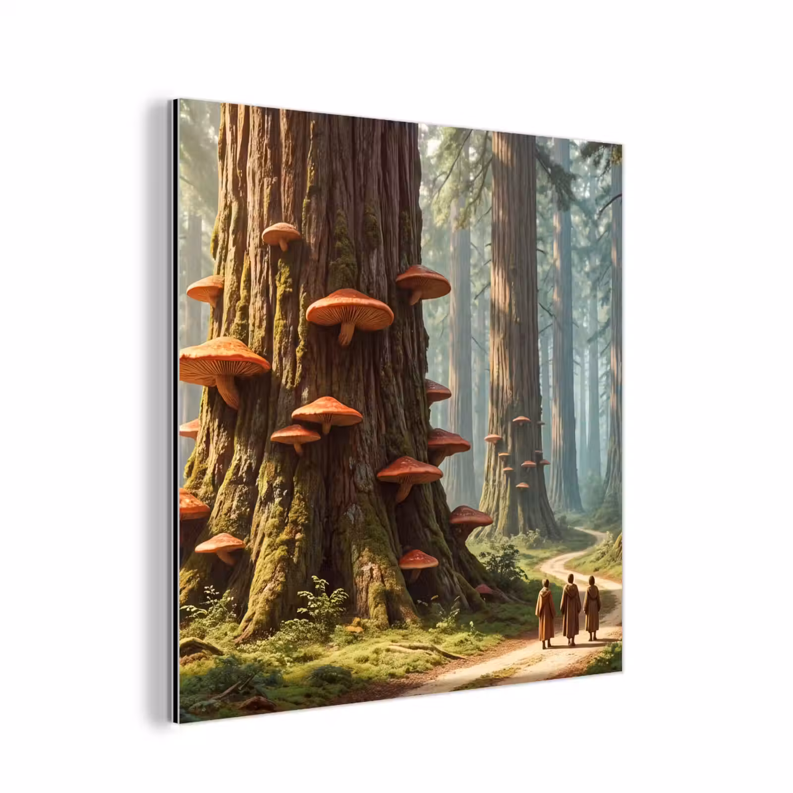 Aluminium schilderij - Bos - Bomen - Natuur — 1