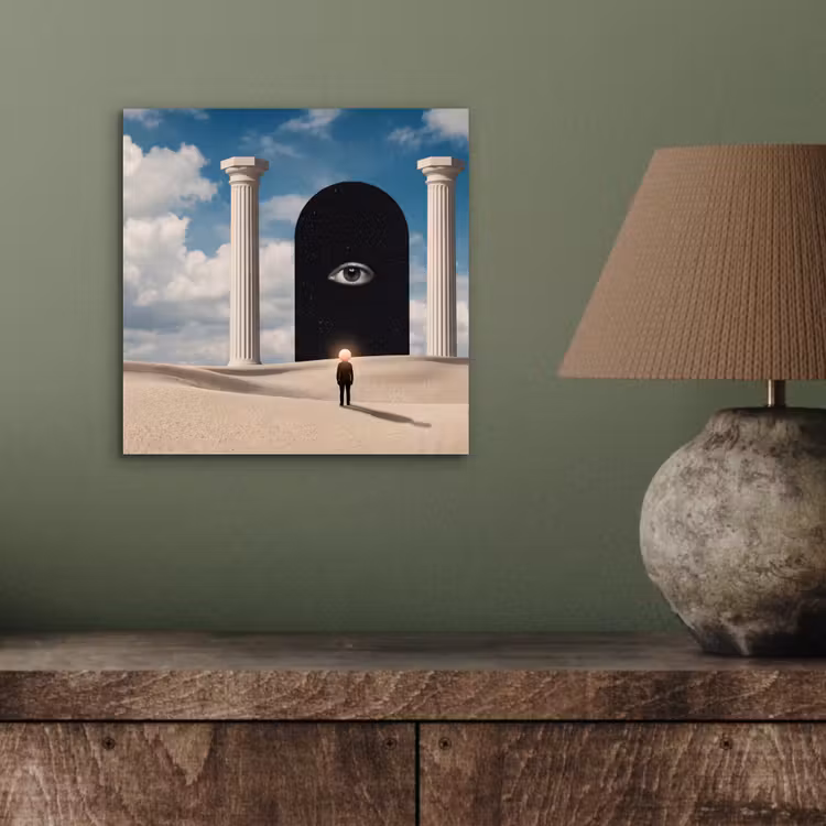 Aluminium schilderij - Droom - Woestijn - Oog — 3