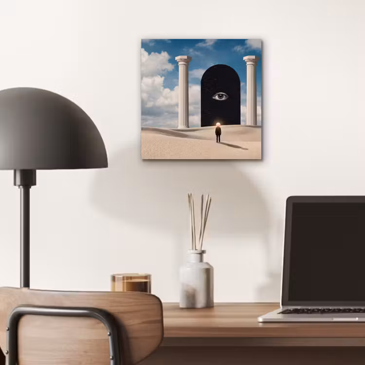 Aluminium schilderij - Droom - Woestijn - Oog — 6