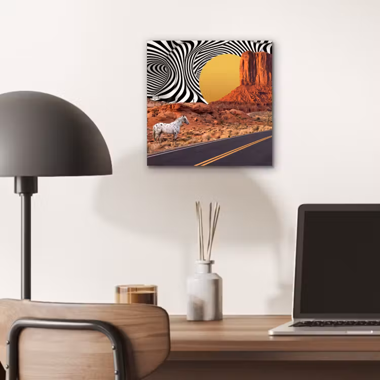 Aluminium schilderij - Paard - Woestijn - Natuur — 6