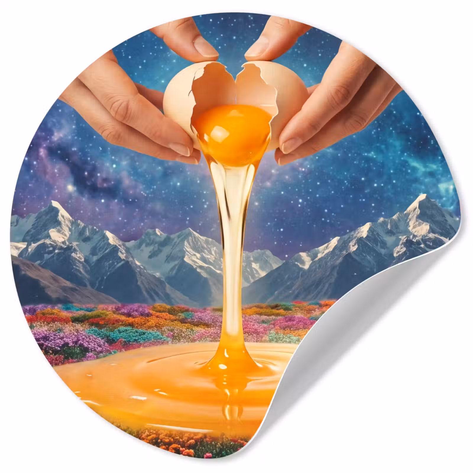 Behangcirkel - Handen - Ei - Surrealisme — 1