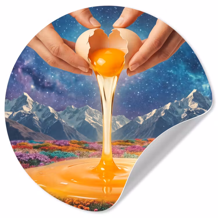 Behangcirkel - Handen - Ei - Surrealisme — 1
