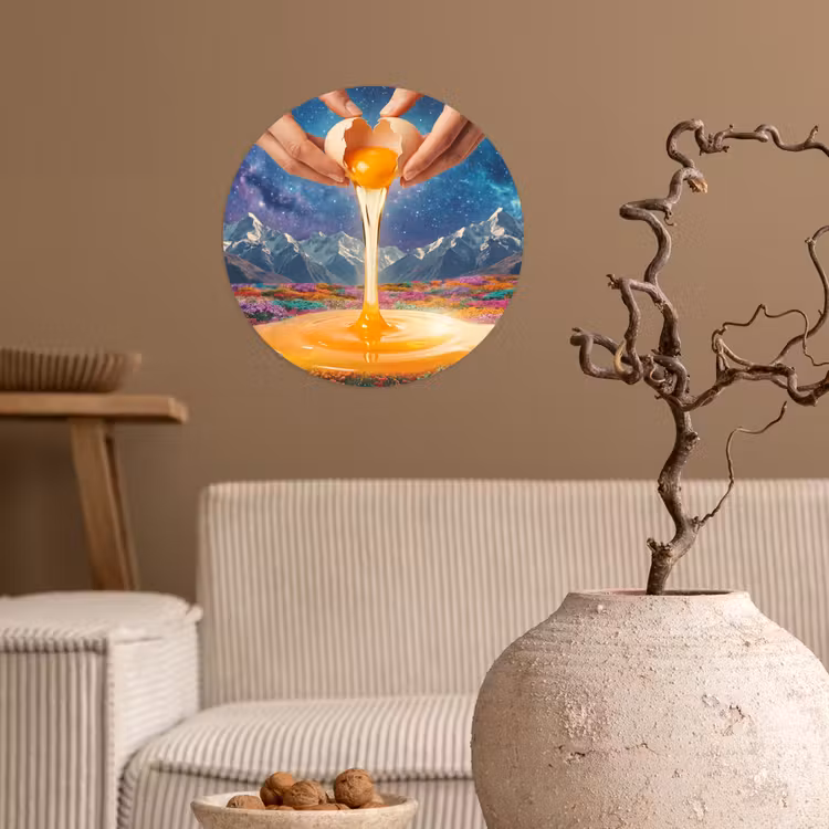 Behangcirkel - Handen - Ei - Surrealisme — 2