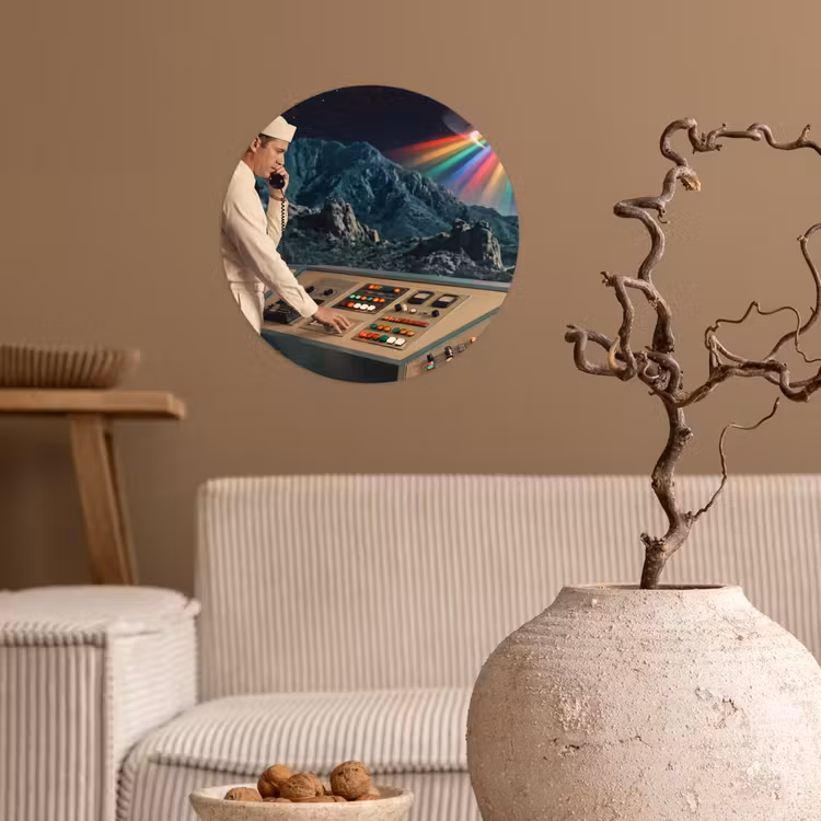 Behangcirkel - Man - Controlekamer - Strand — 2