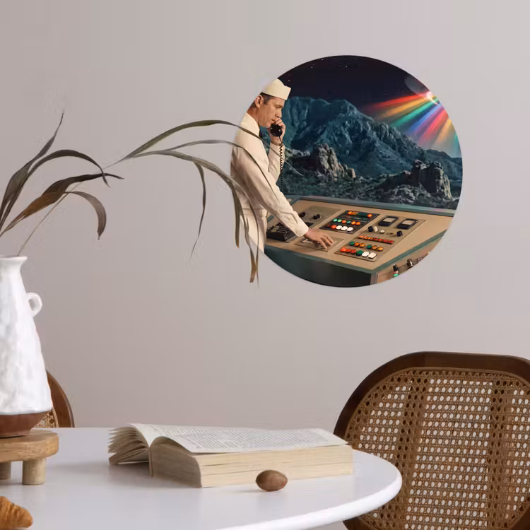 Behangcirkel - Man - Controlekamer - Strand — 4