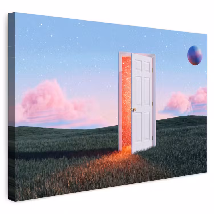 Buiten canvas - Deur - Fantasie - Ruimte — 1