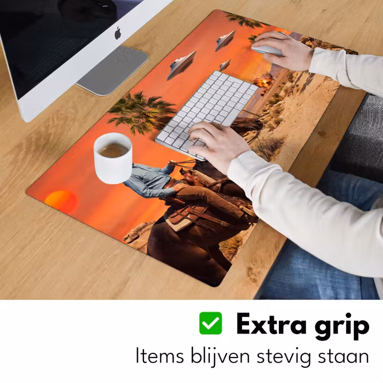 Bureau onderlegger - Cowboy - Paard - Woestijn — 6