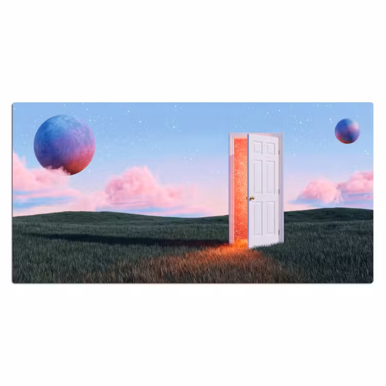 Bureau onderlegger - Deur - Fantasie - Ruimte — 2