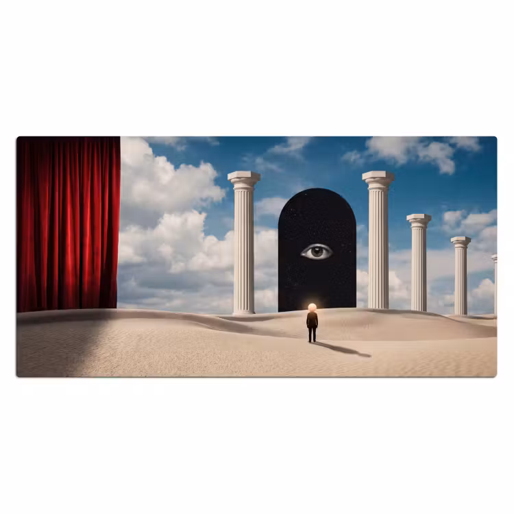 Bureau onderlegger - Droom - Woestijn - Oog — 2