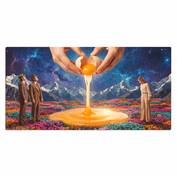 Bureau onderlegger - Handen - Ei - Surrealisme — 2