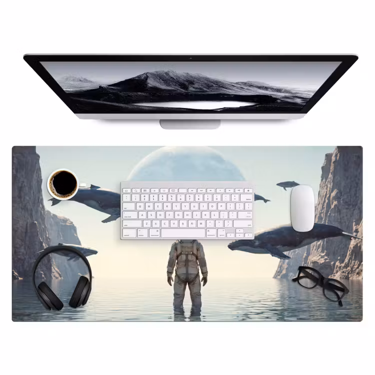 Bureau onderlegger - Ruimtevaarder - Walvis - Fantasie — 4