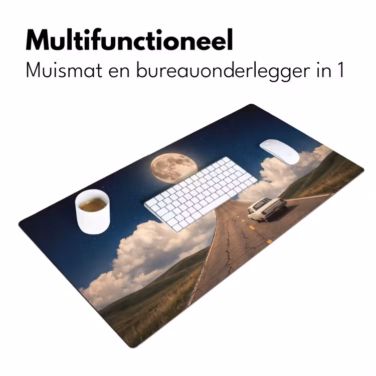 Bureau onderlegger - Weg - Maan - Nacht — 7
