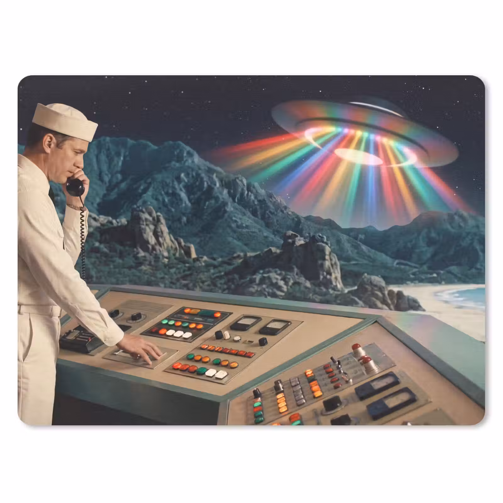 Muismat - Man - Controlekamer - Strand — 1