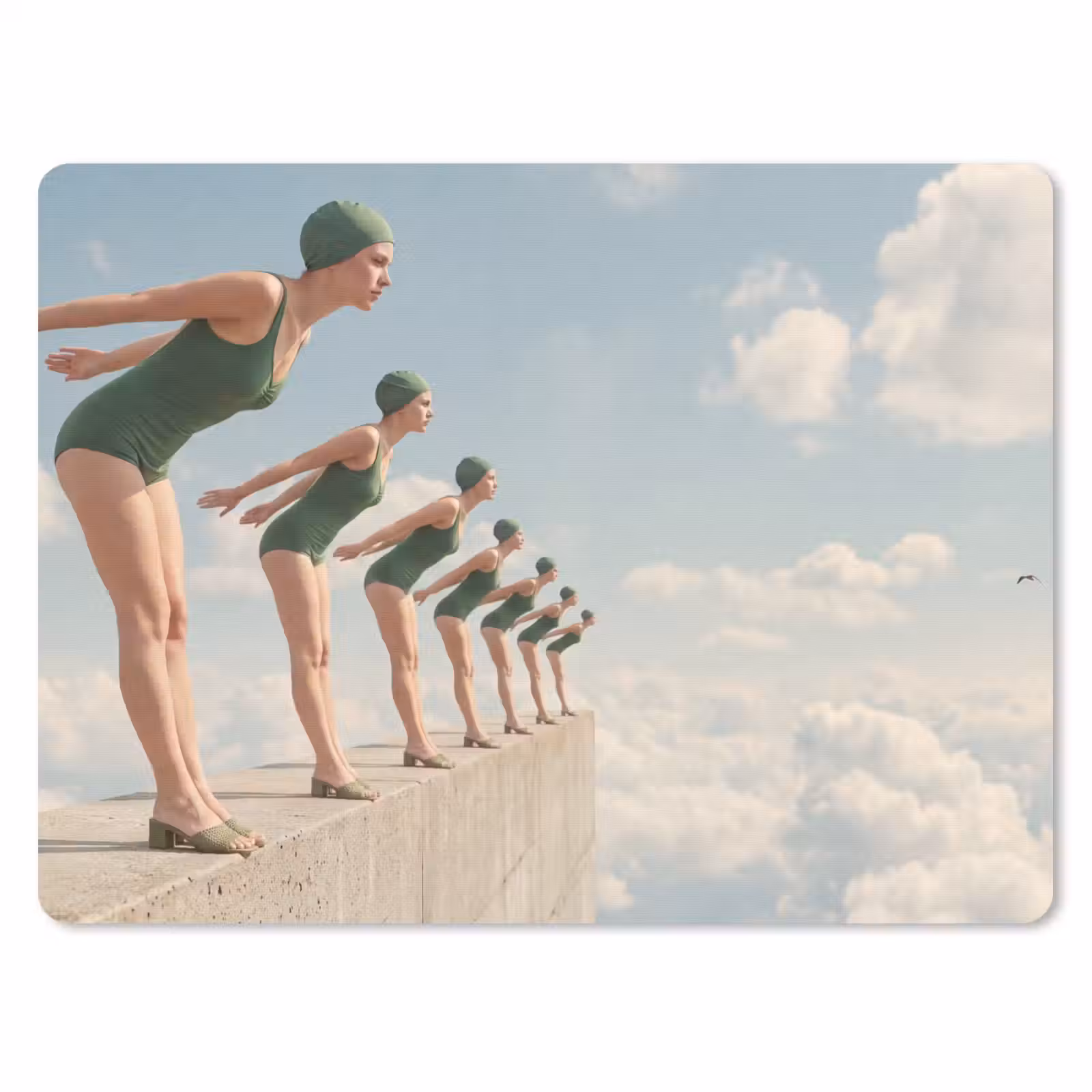 Muismat - Vrouwen - Duikhouding - Wolken — 1