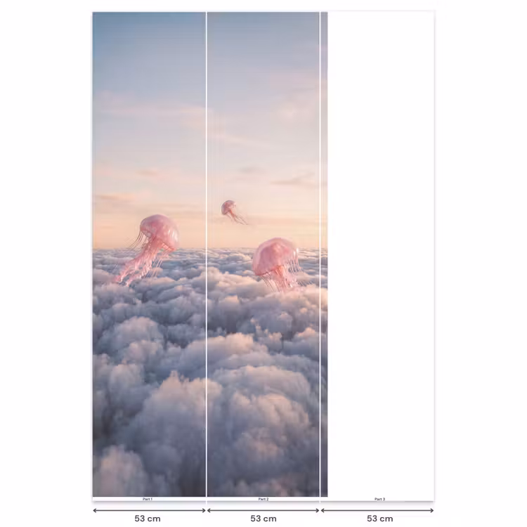Behang - Roze dier - Wolken — 6