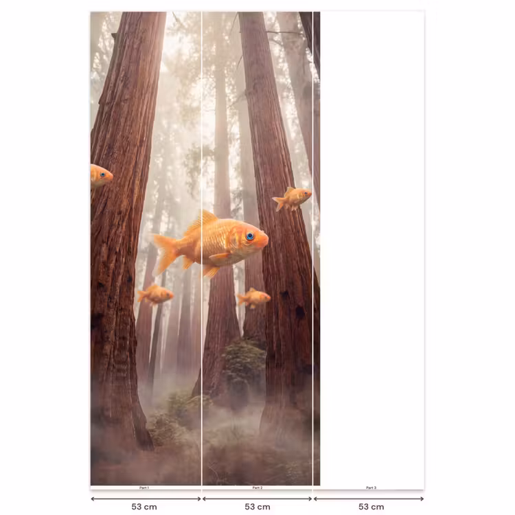Behang - Vis - Bos - Fantasie — 6