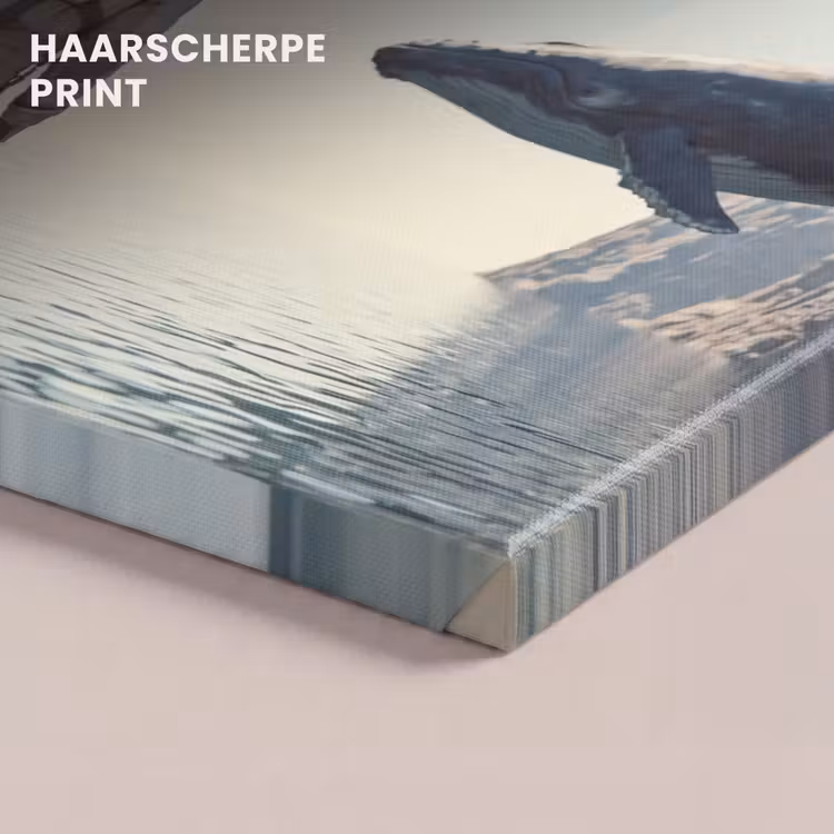 Canvas schilderij - Ruimtevaarder - Walvis - Fantasie — 4