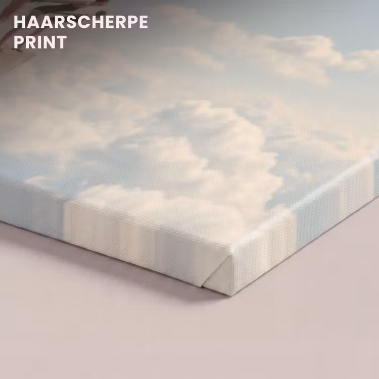 Canvas schilderij - Vrouwen - Duikhouding - Wolken — 4