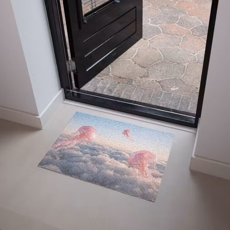 Deurmat - Roze dier - Wolken — 4