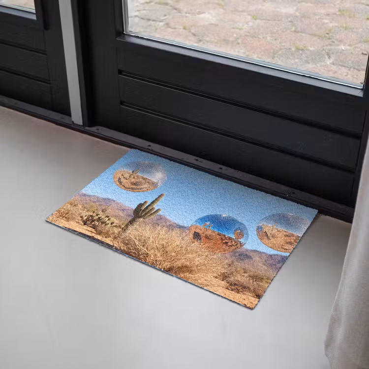 Deurmat - Woestijn - Spiegelbal - Kunst — 2