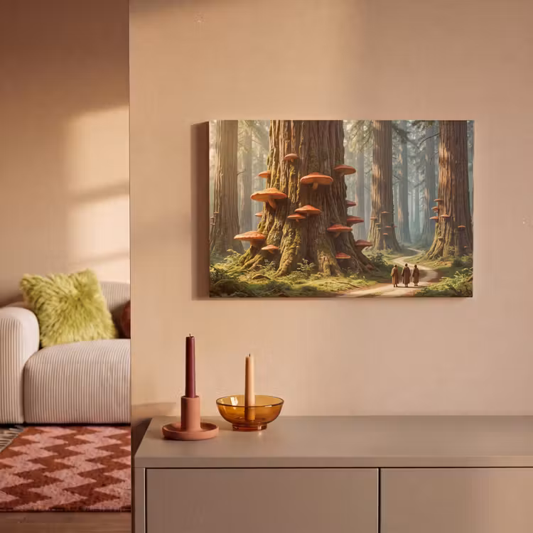 Canvas schilderij - Bos - Bomen - Natuur — 1