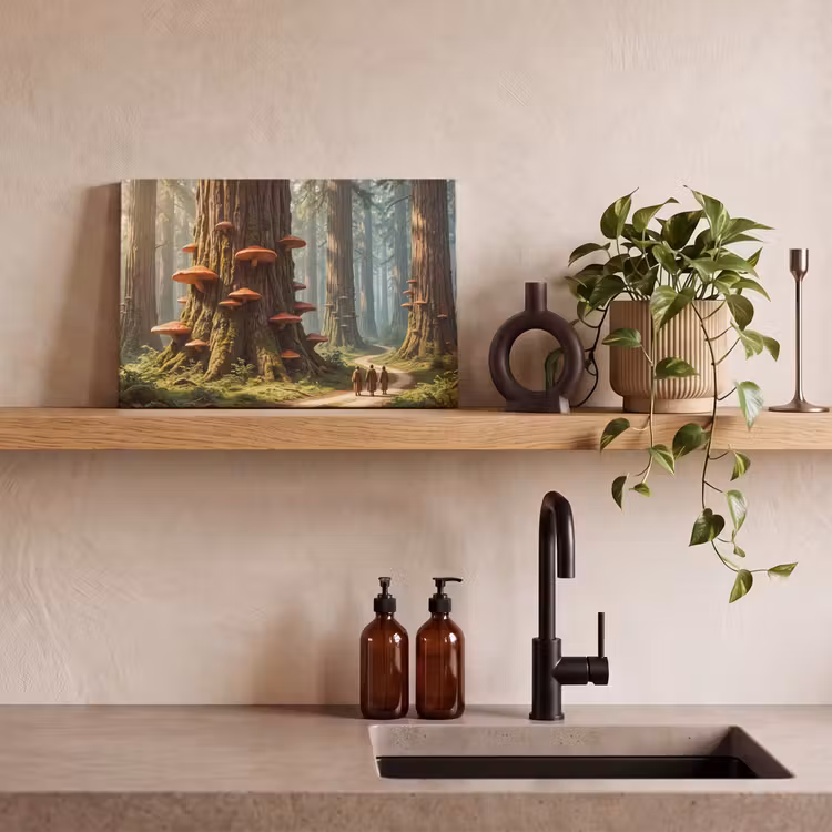 Canvas schilderij - Bos - Bomen - Natuur — 3