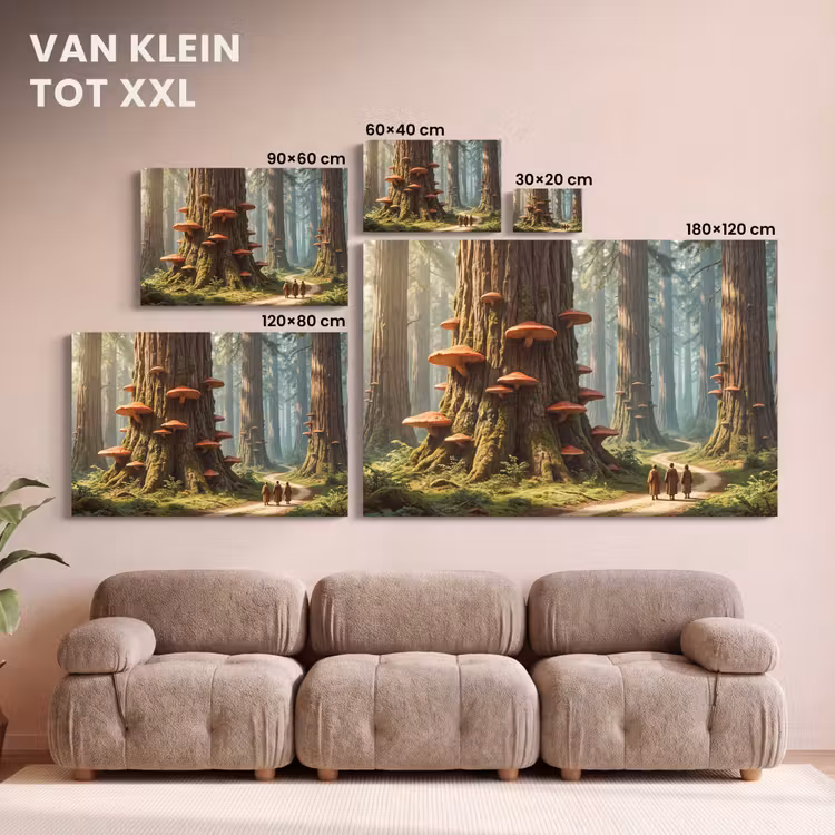 Canvas schilderij - Bos - Bomen - Natuur — 7