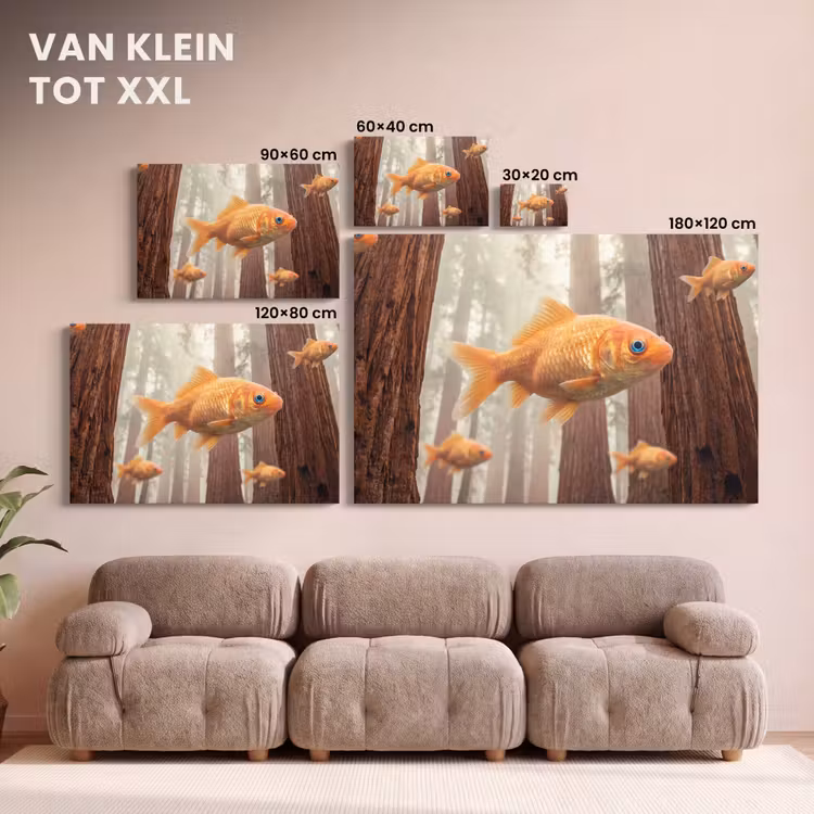 Canvas schilderij - Vis - Bos - Fantasie — 7