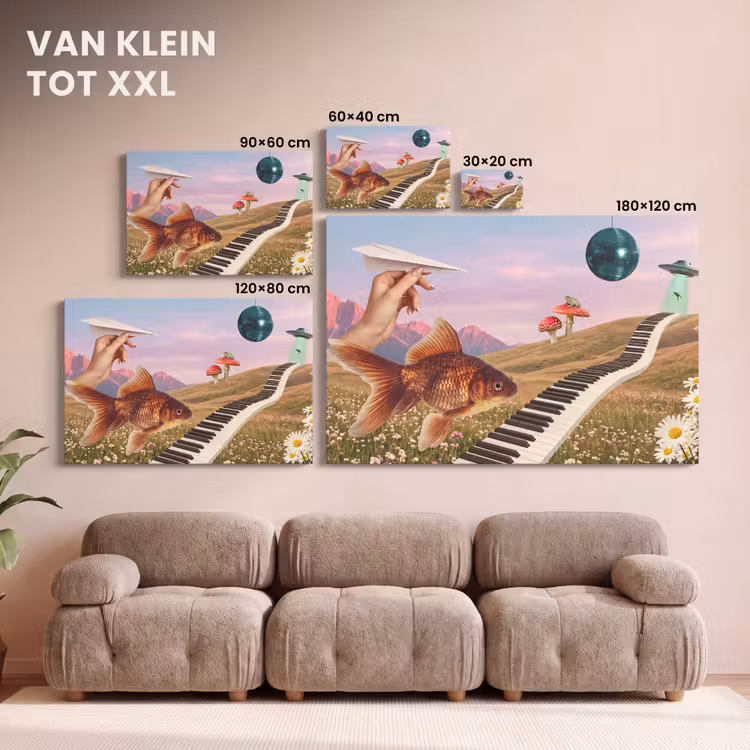 Canvas schilderij - Vis - Natuur - Abstract — 7