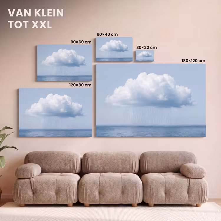 Canvas schilderij - Wolk - Regen - Natuur — 7