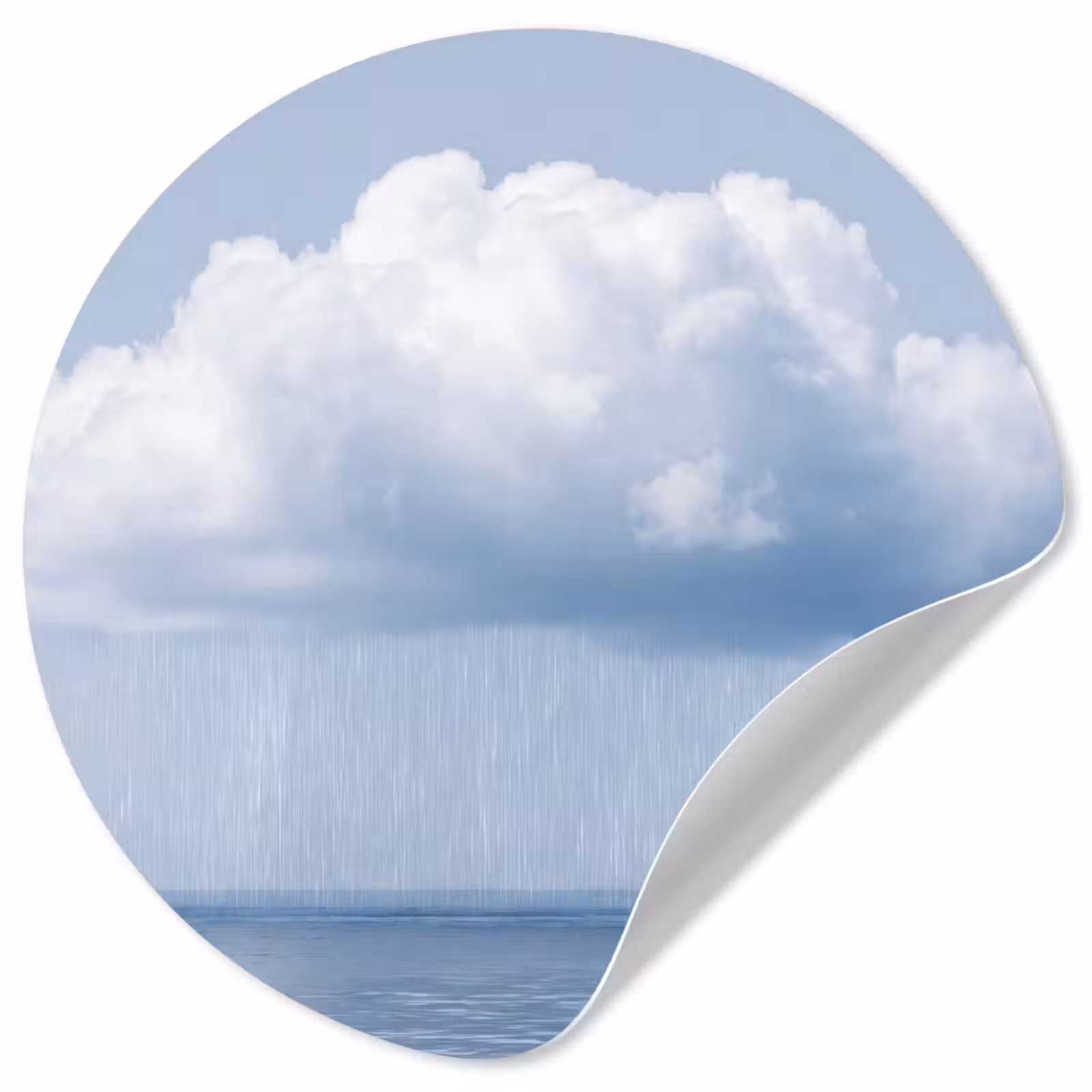 Behangcirkel - Wolk - Regen - Natuur — 1