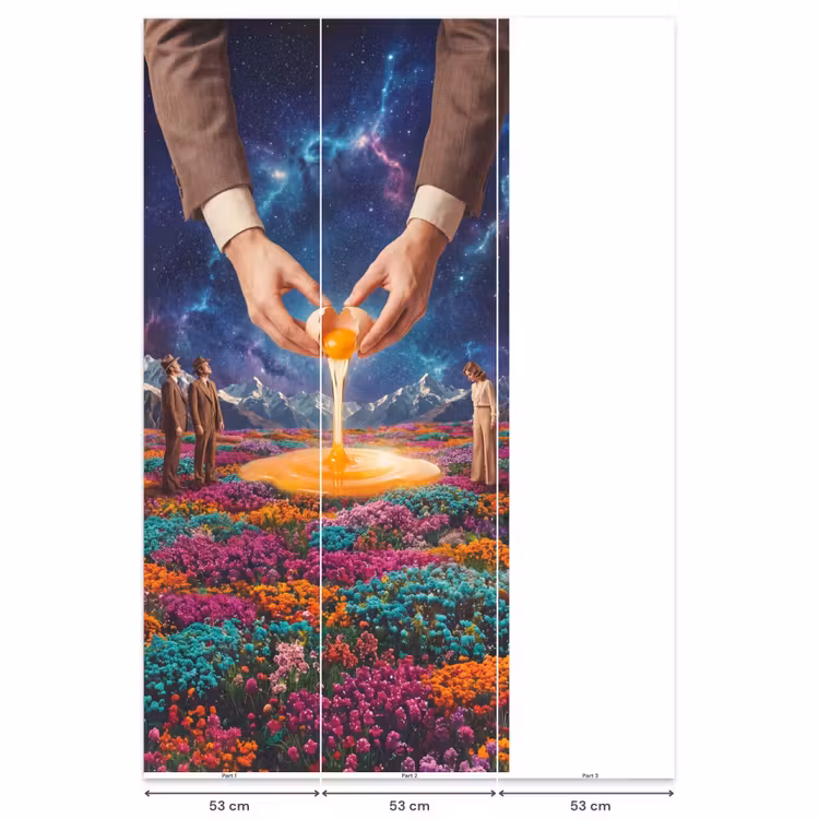 Behang - Handen - Ei - Surrealisme — 6