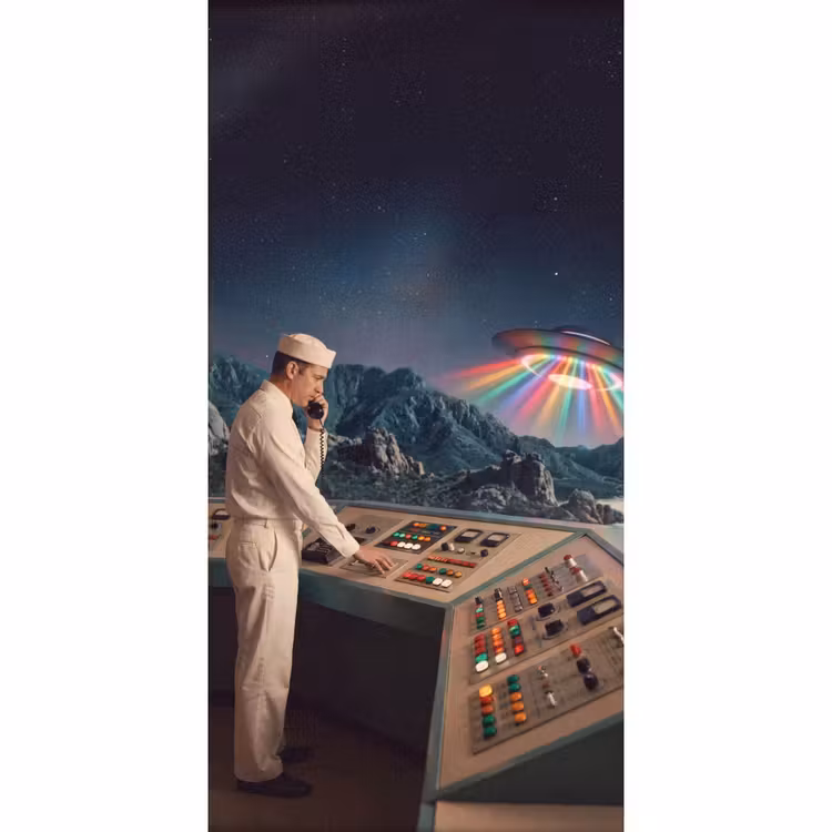 Behang - Man - Controlekamer - Strand — 2