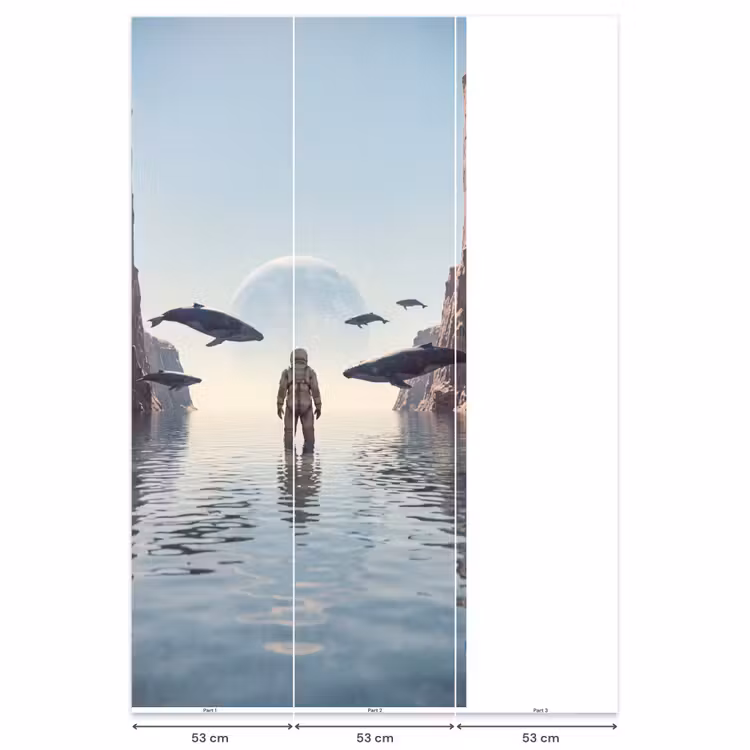 Behang - Ruimtevaarder - Walvis - Fantasie — 6