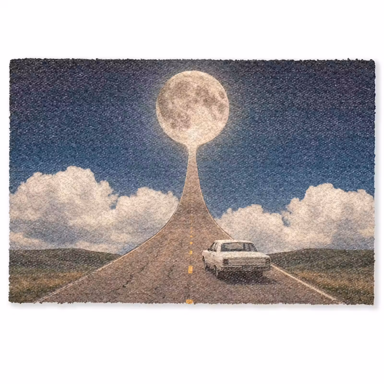 Deurmat - Weg - Maan - Nacht — 1