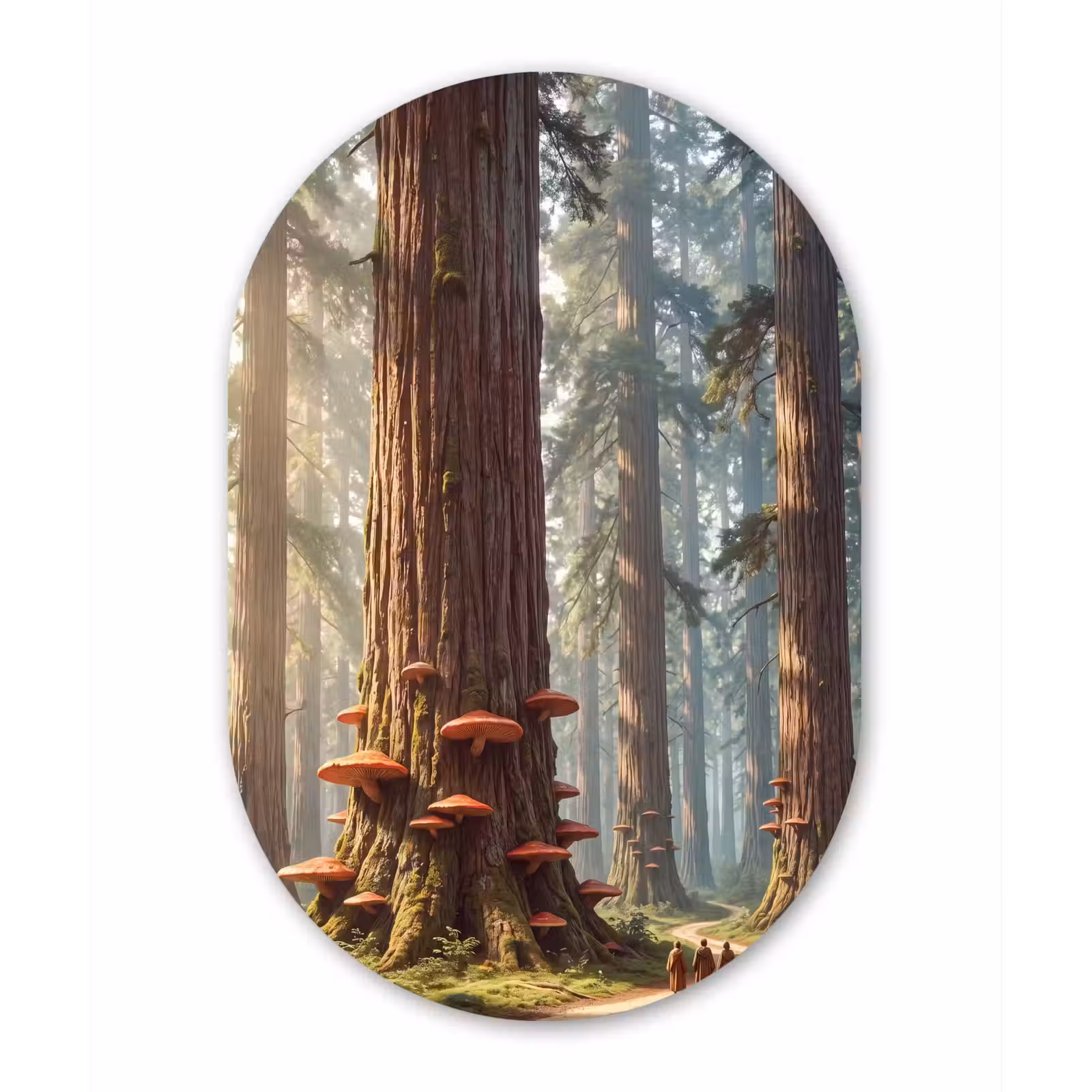 Muurovaal - Glas - Bos - Bomen - Natuur — 1