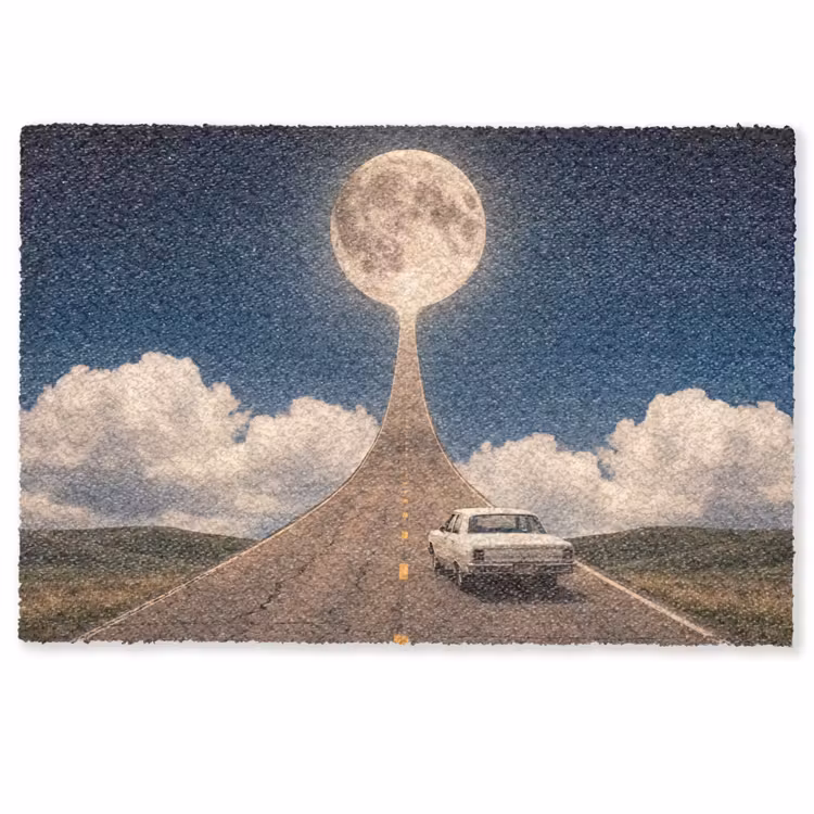 Deurmat - Weg - Maan - Nacht — 1