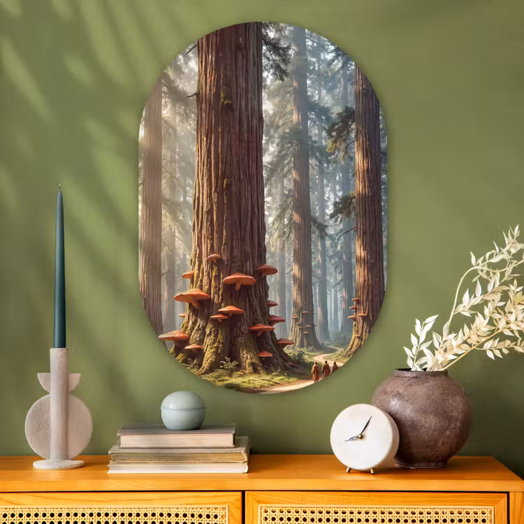 Muurovaal - Glas - Bos - Bomen - Natuur — 2