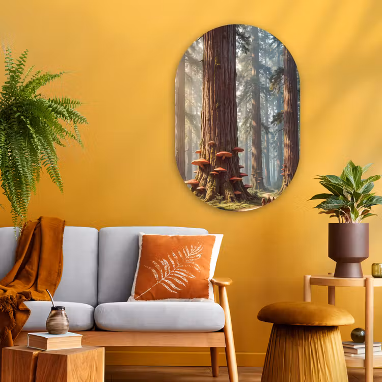 Muurovaal - Glas - Bos - Bomen - Natuur — 3