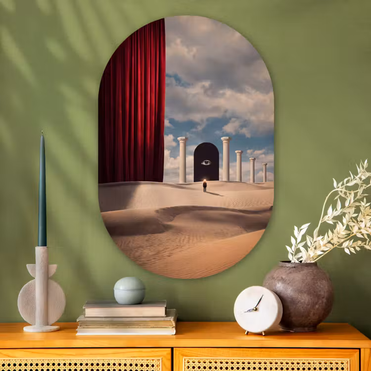 Muurovaal - Glas - Droom - Woestijn - Oog — 2