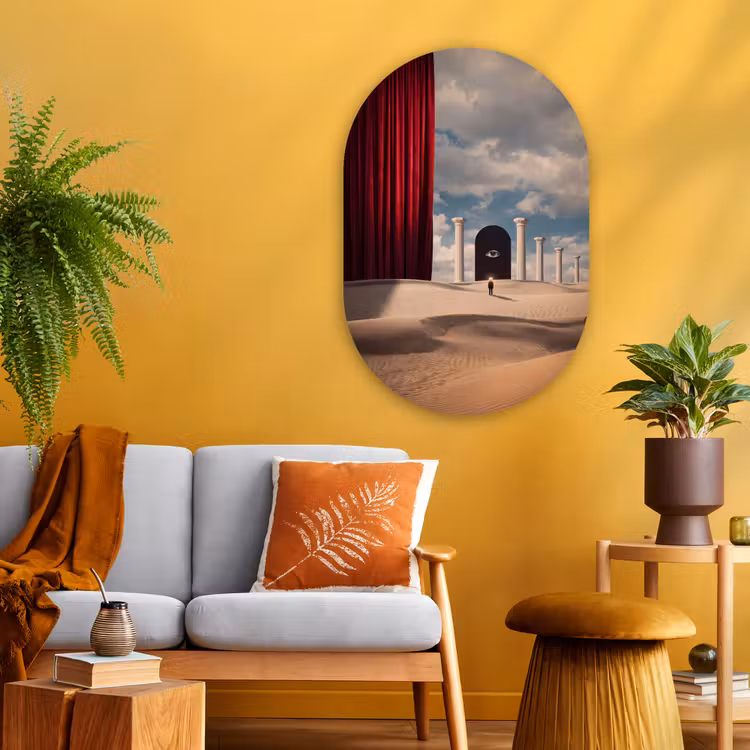 Muurovaal - Glas - Droom - Woestijn - Oog — 3