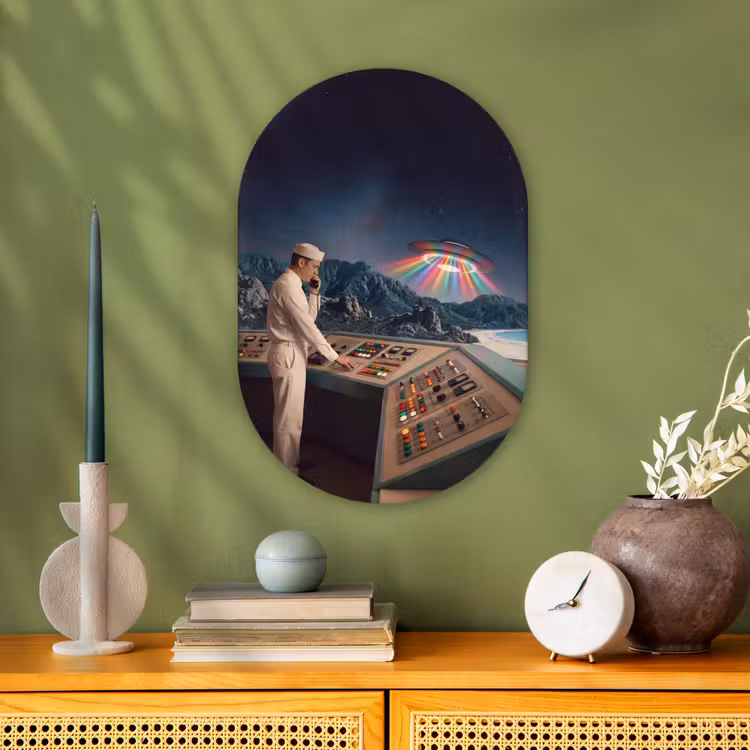 Muurovaal - Kunststof - Man - Controlekamer - Strand — 2