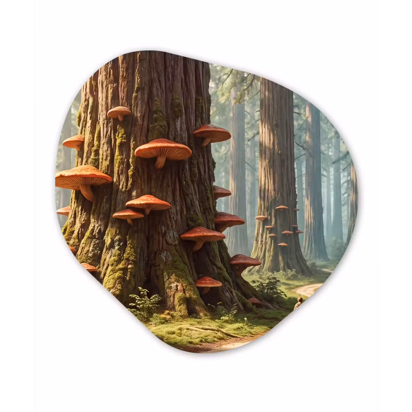 Organisch schilderij - Glas - Bos - Bomen - Natuur — 1