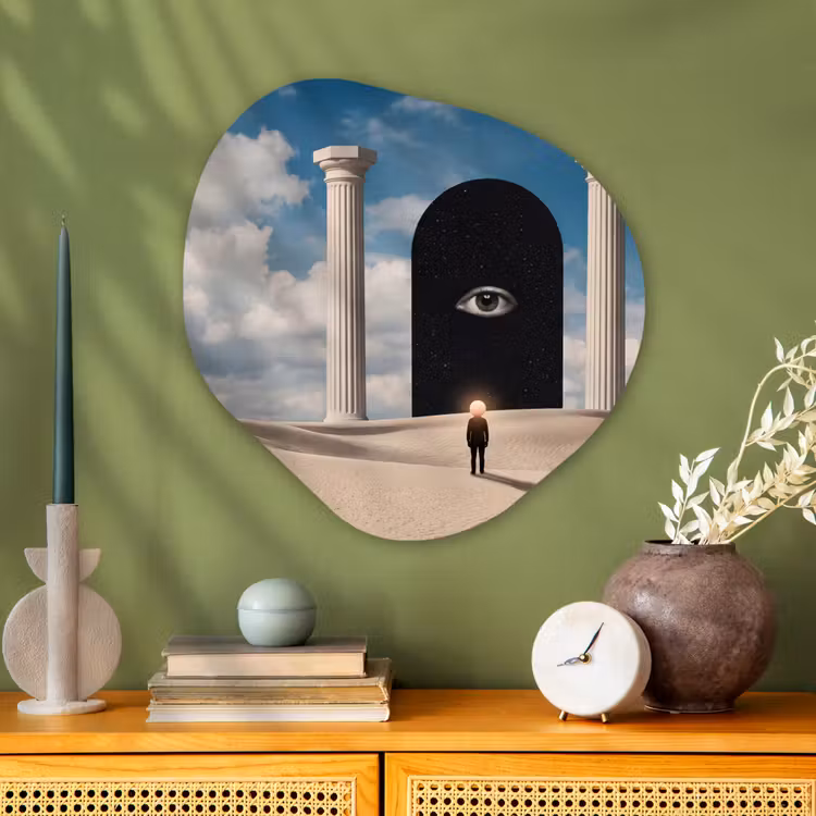 Organisch schilderij - Glas - Droom - Woestijn - Oog — 2