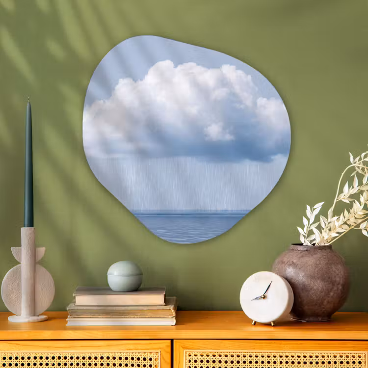 Organisch schilderij - Glas - Wolk - Regen - Natuur — 2