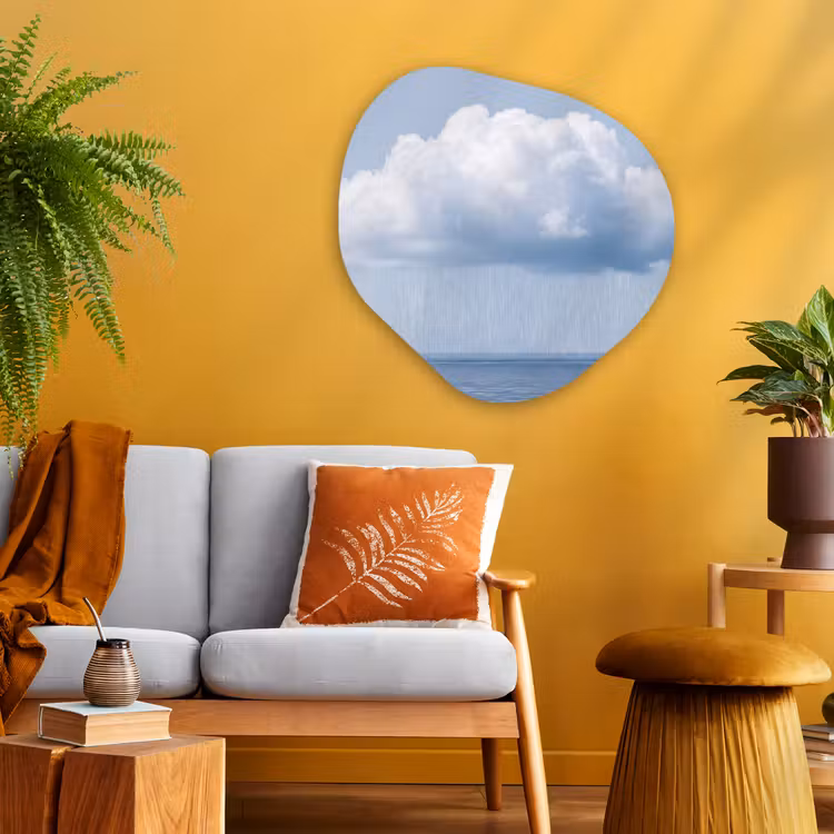 Organisch schilderij - Glas - Wolk - Regen - Natuur — 3