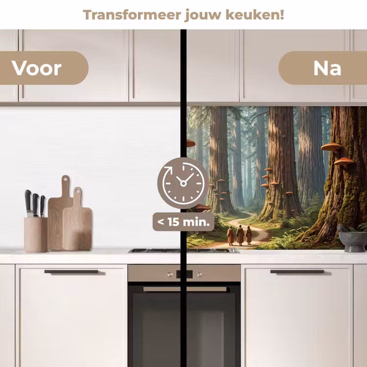 Keuken achterwand - Bos - Bomen - Natuur — 2